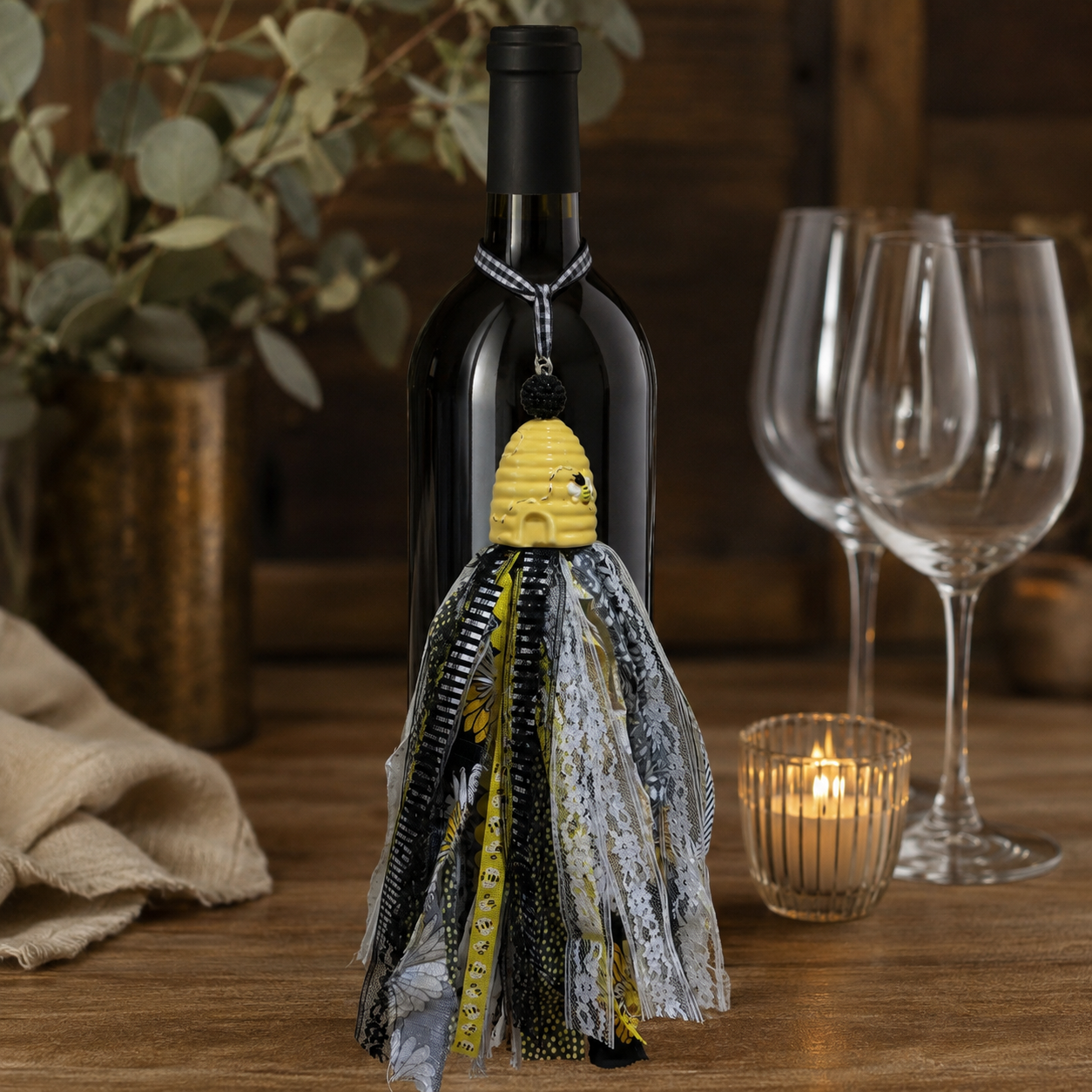 Christmas Honey Bee 02-bee 04-wine-bottle