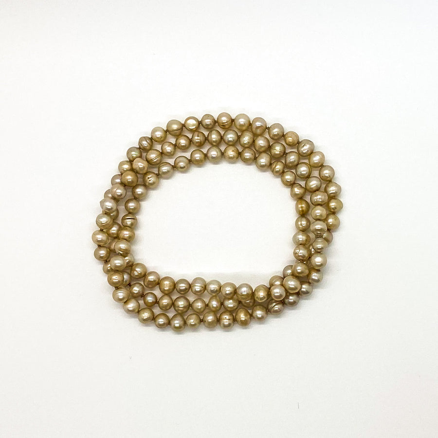 31” Beige Pearl Necklace