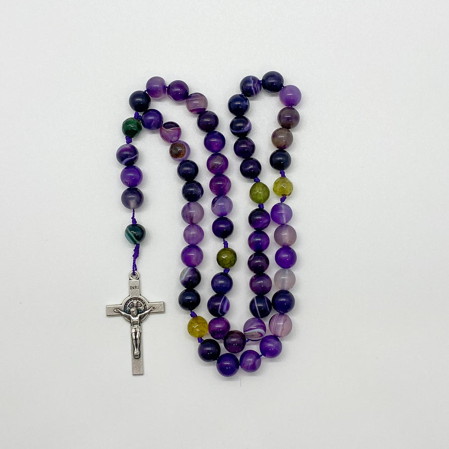 Purple and Green Agate