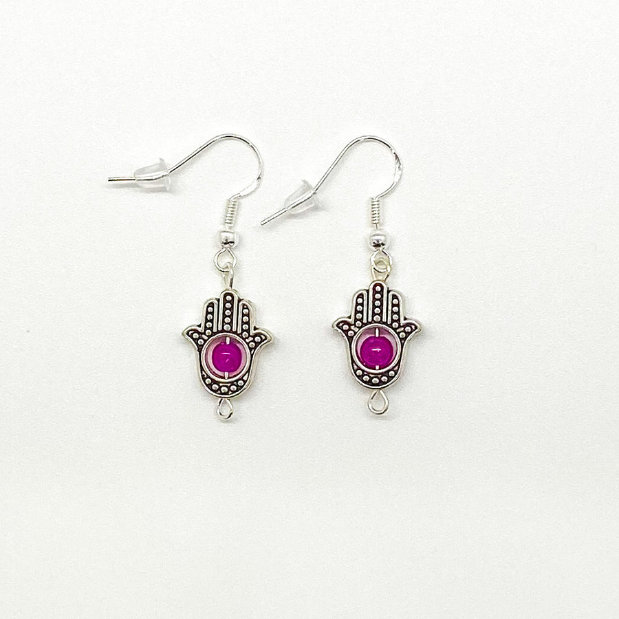 Metal Hamsas with accent beads