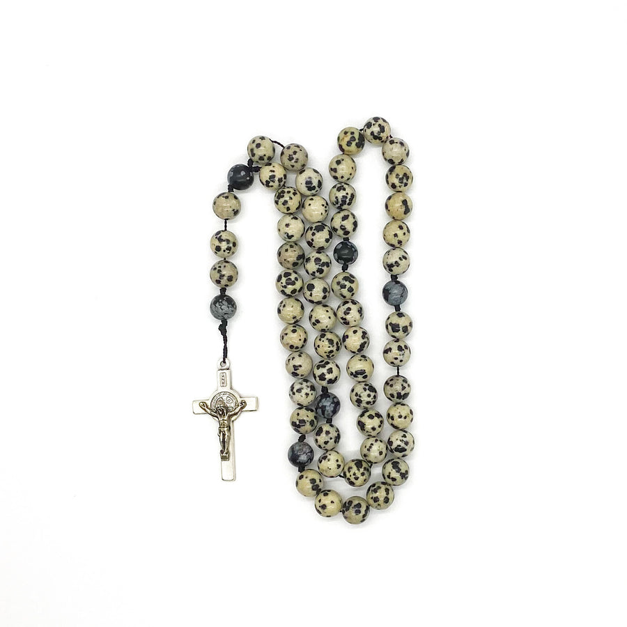 Dalmatian Jasper and Snowflake Obsidian