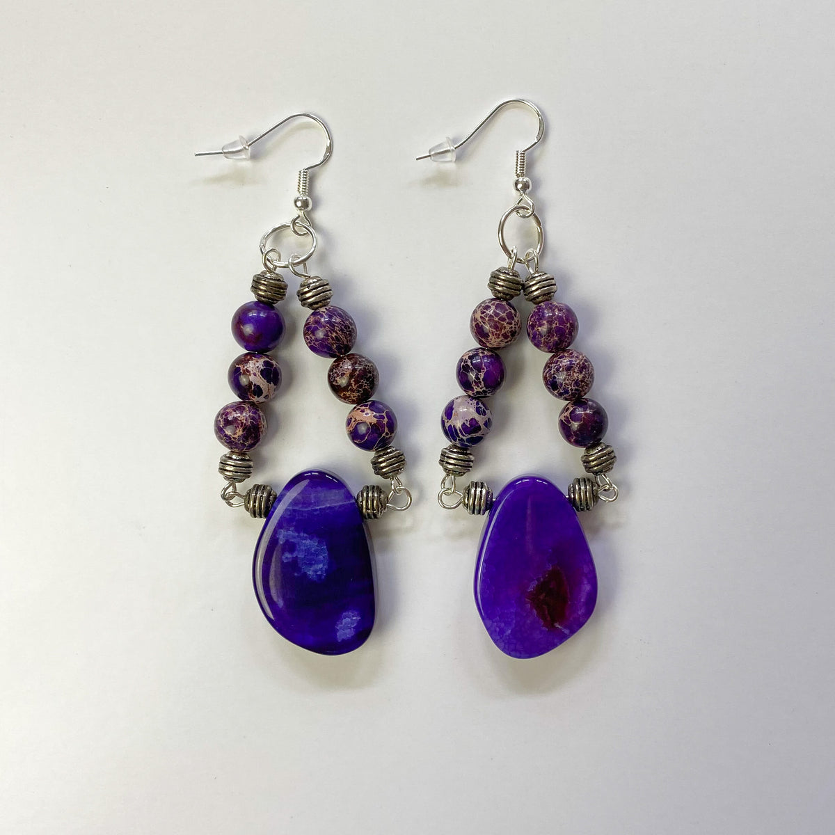 Purple Fire Agate Chandelier