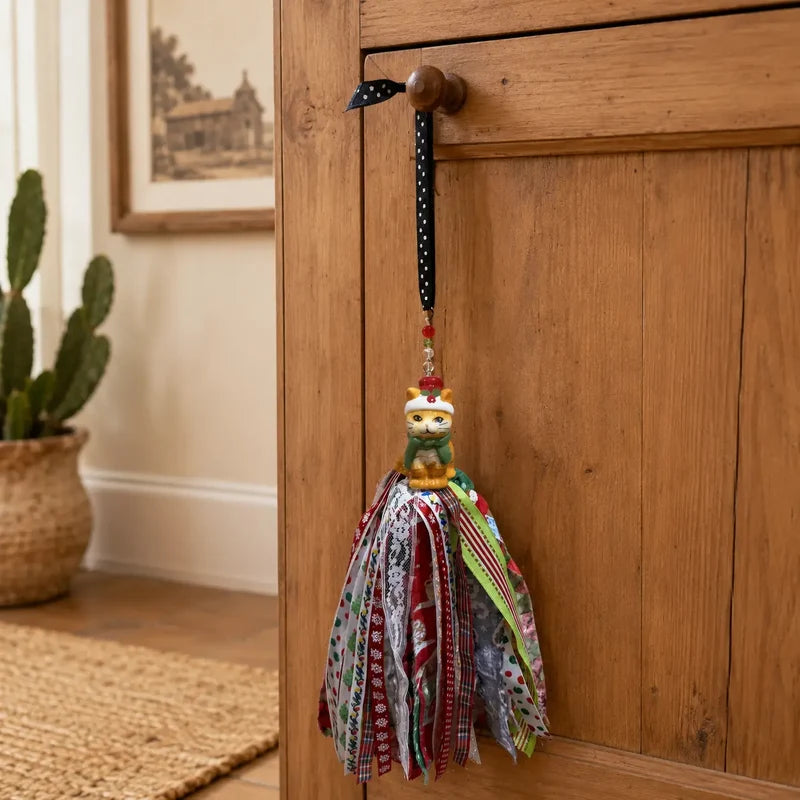 Merry Christmas Kitty — Christmas Door Tassel