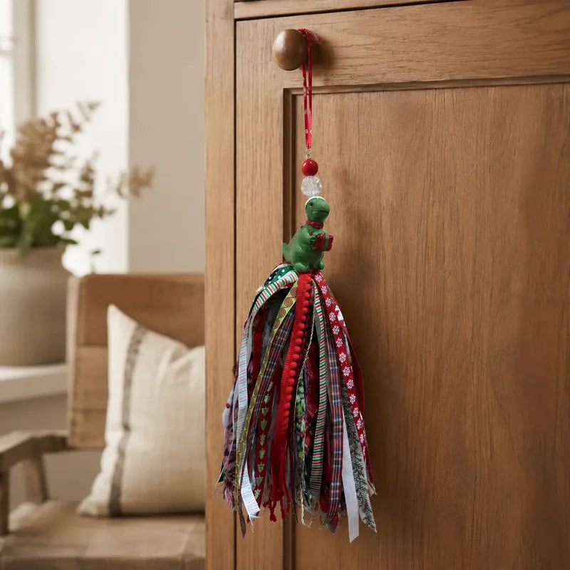 Prehistoric Christmas — Dinosaur Door Tassel