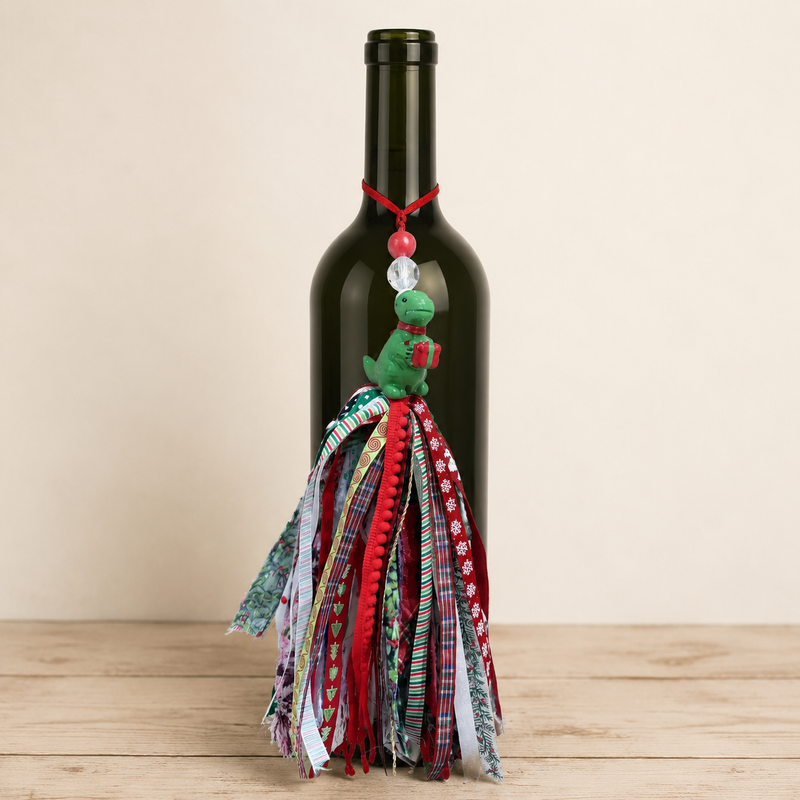 Prehistoric Christmas — Dinosaur Door Tassel