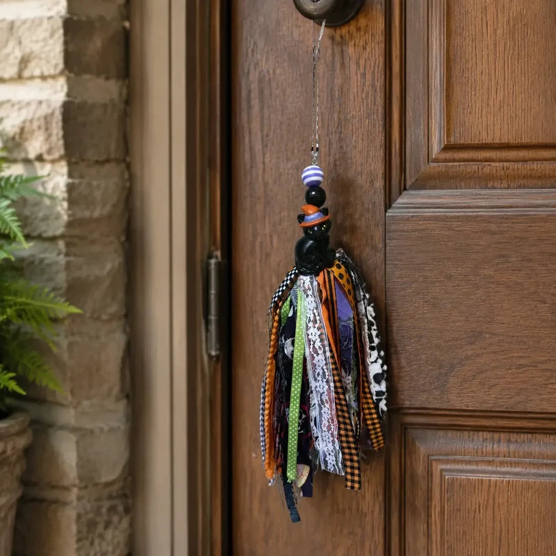 Bewitched Kitty — Halloween Door Tassel