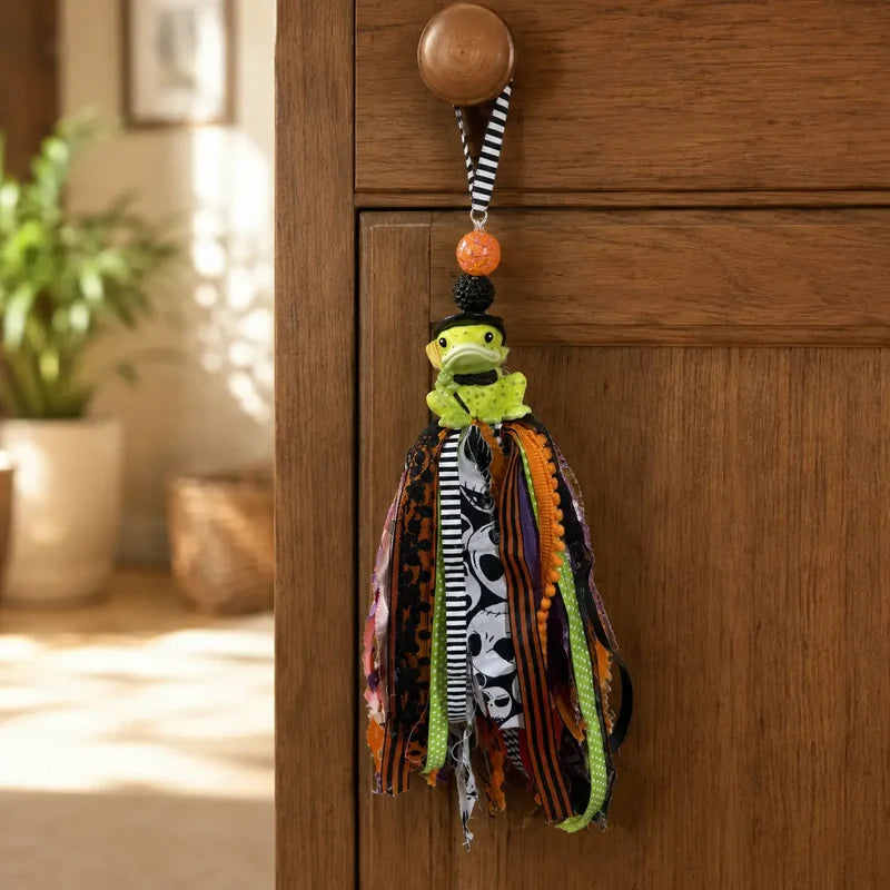 Hocus Croakus — Witch Frog Halloween Door Tassel