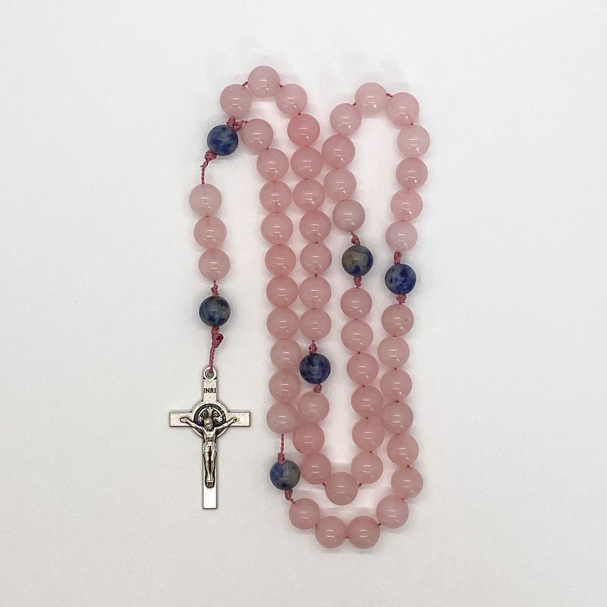 Rose Quartz and Sodalite Rosary