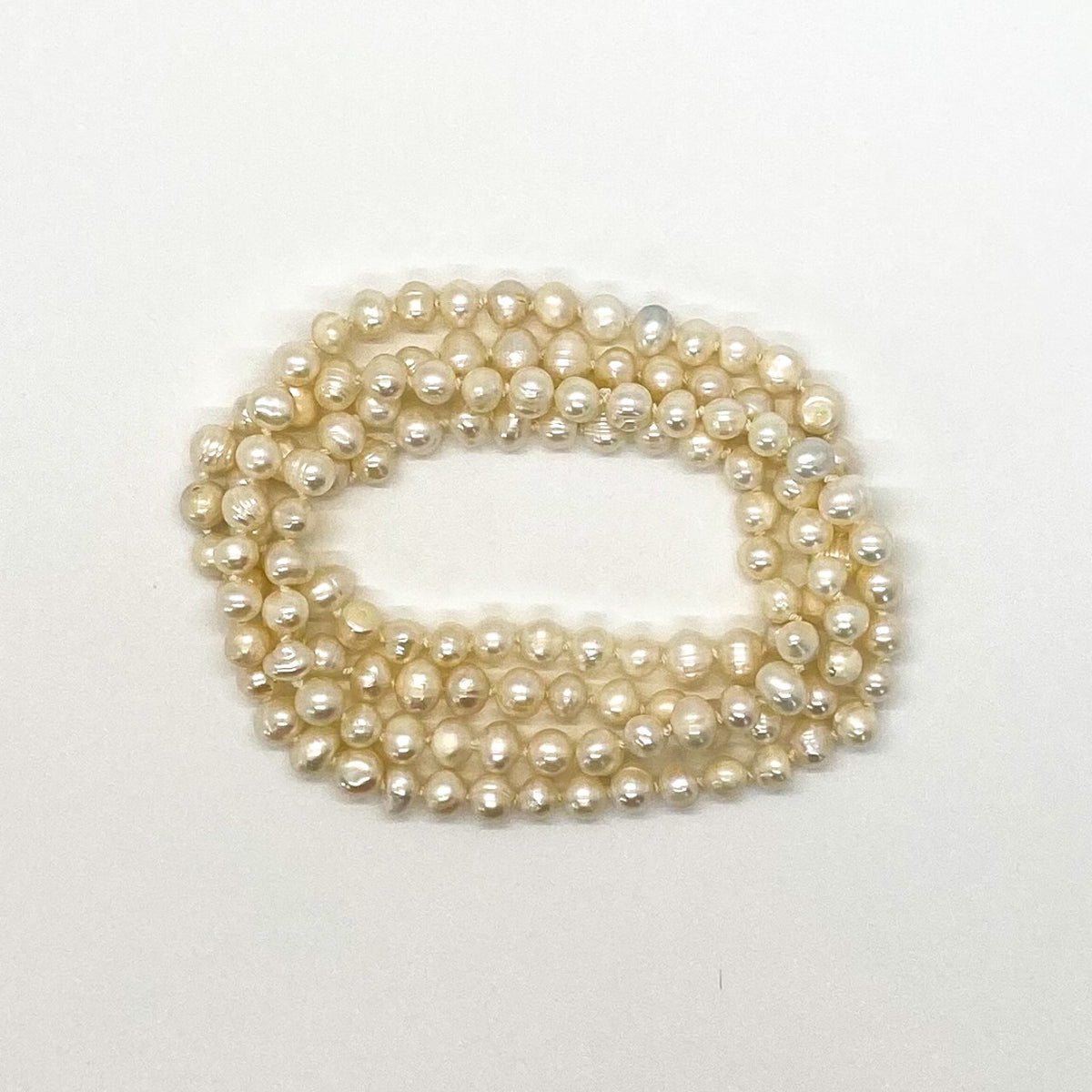 35” White Pearl Necklace