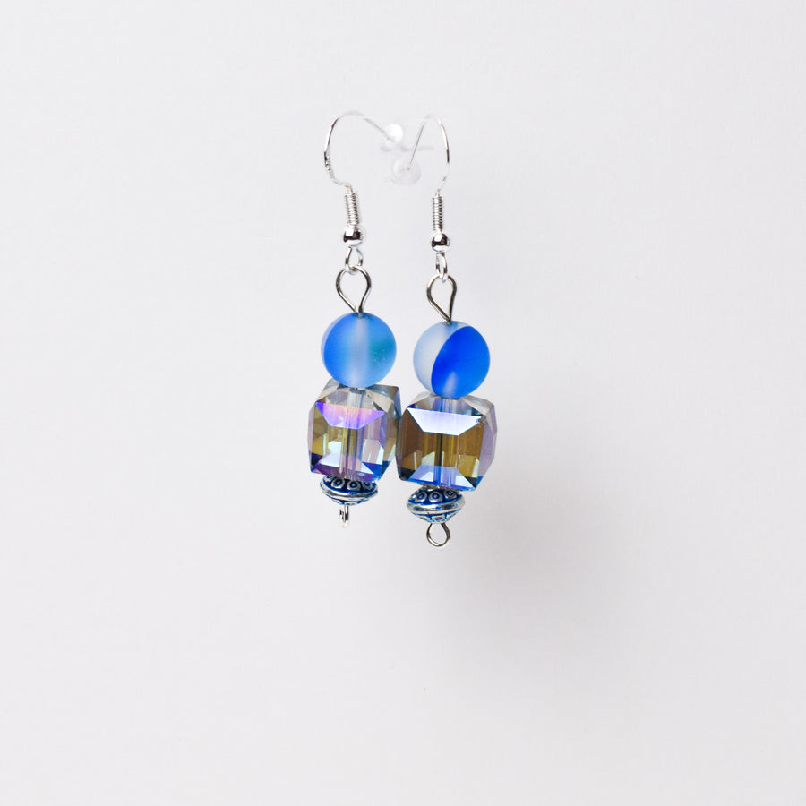 Iridescent Blue Prisms