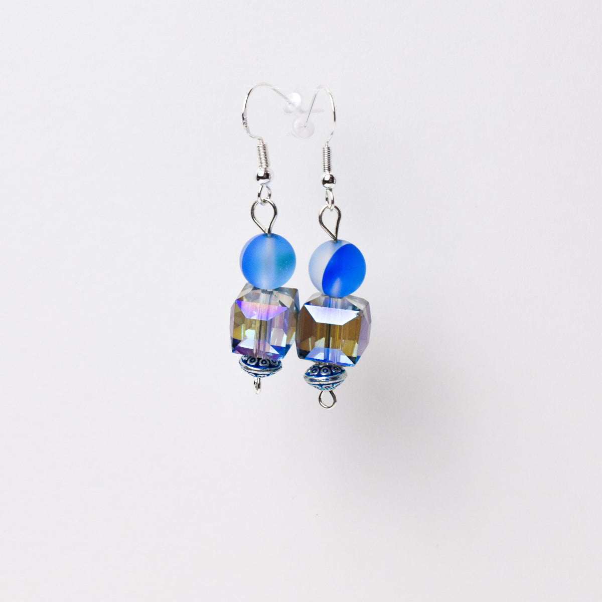 Iridescent Blue Prisms