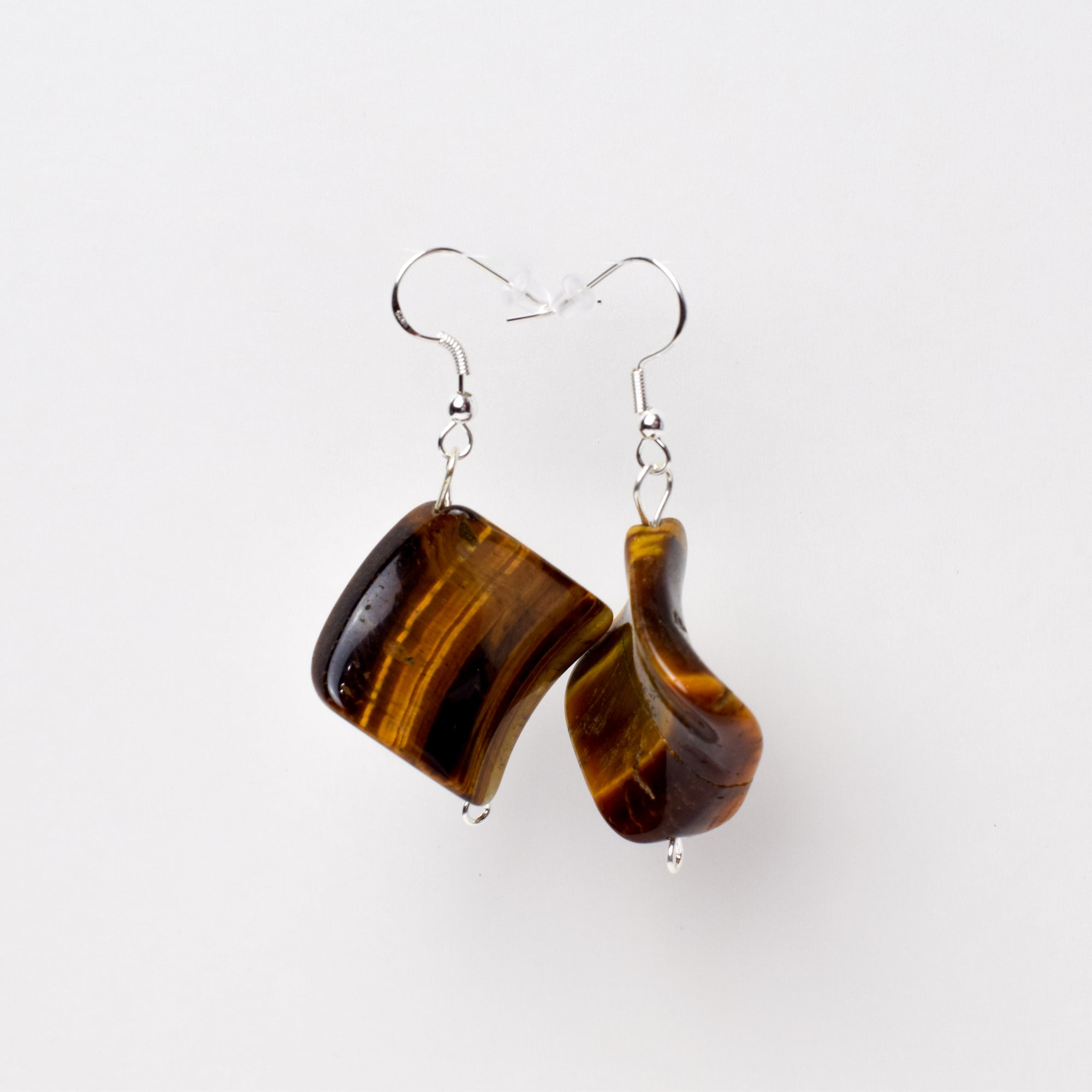 Sterling Silver - Tiger Eye Earrings