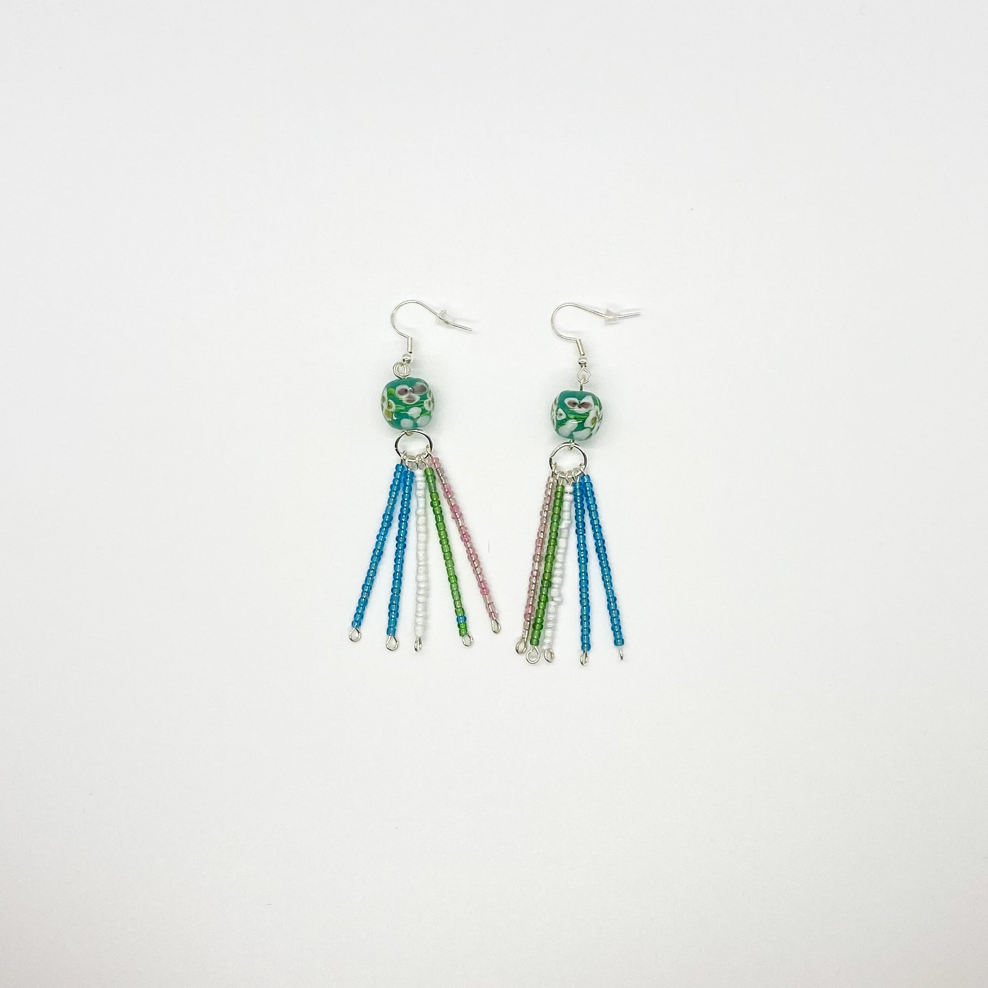 Floral Tassel Earrings