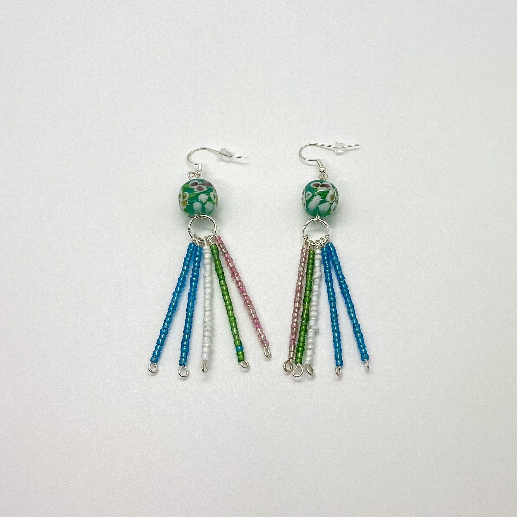 Floral Tassel Earrings