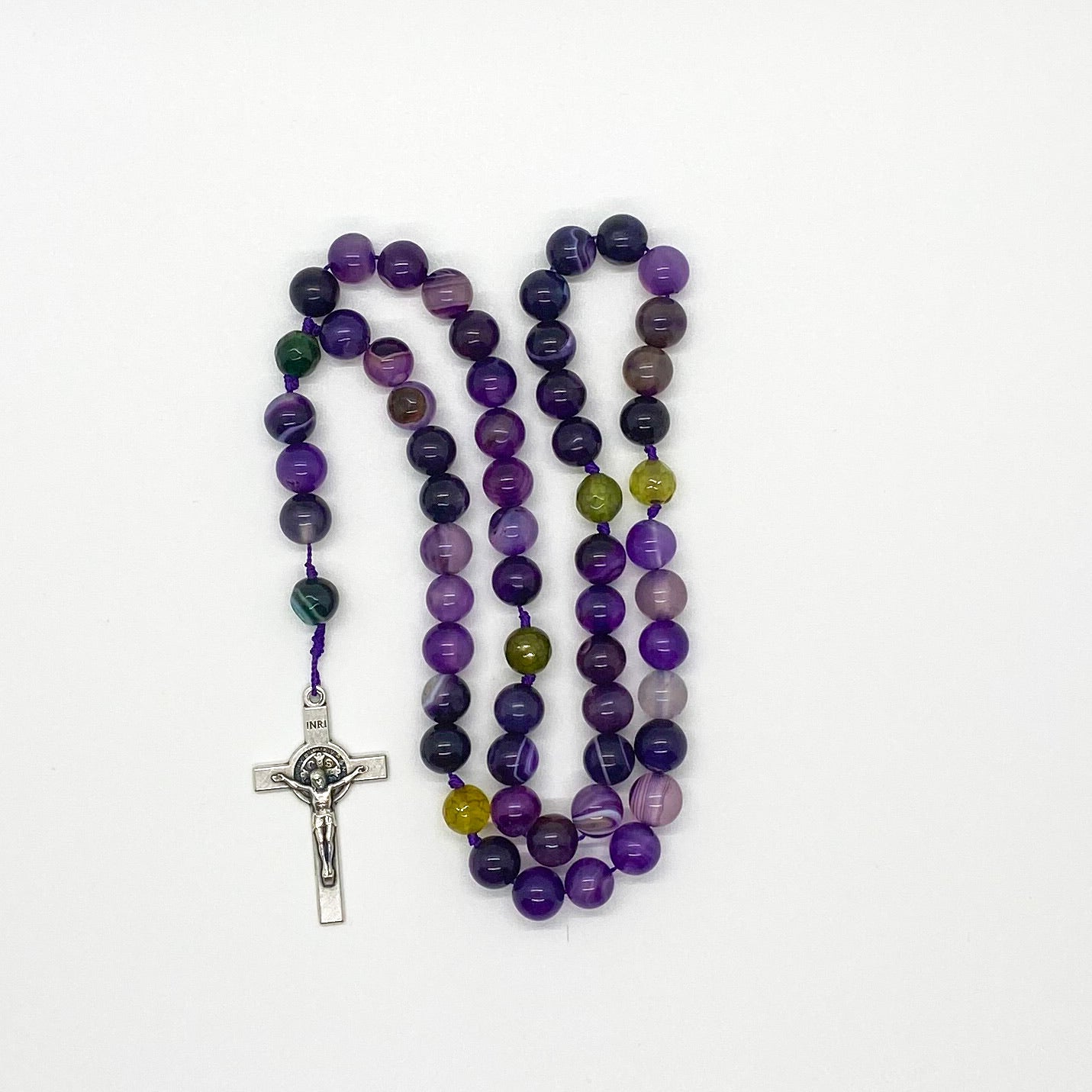 Purple and Green Agate