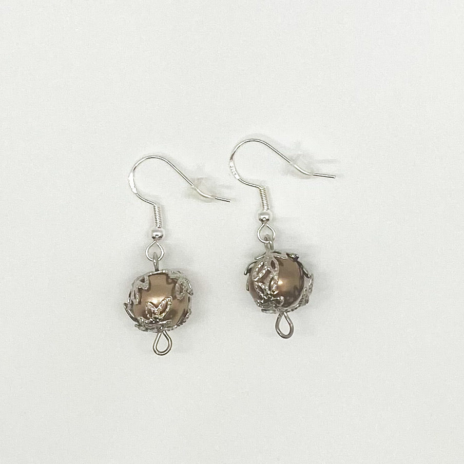 Filigree Glass Pearls