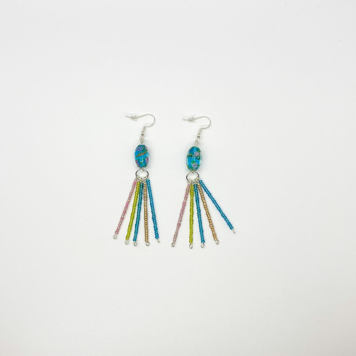Floral Tassel Earrings