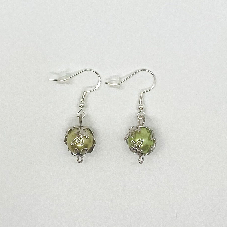 Filigree Glass Pearls