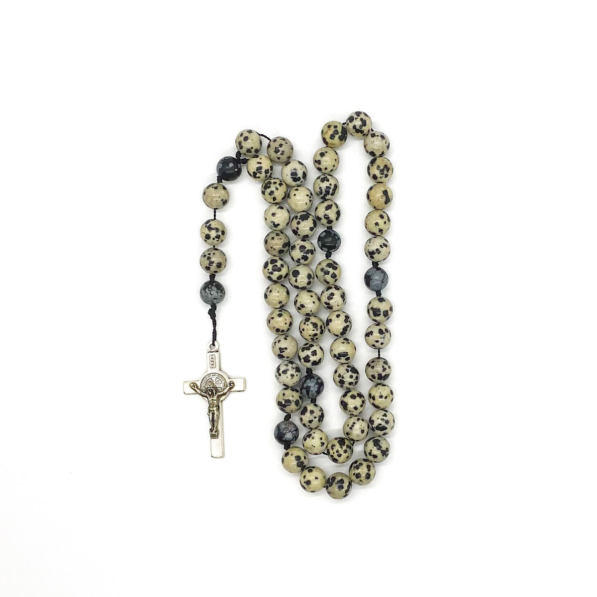 Dalmatian Jasper and Snowflake Obsidian