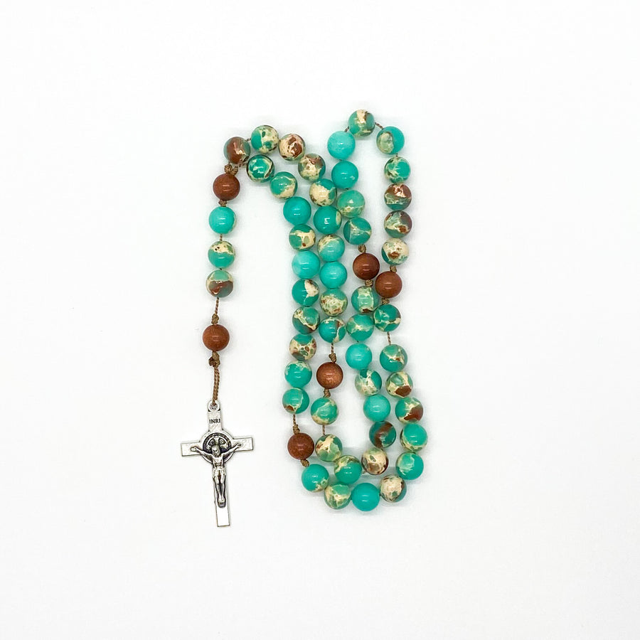 Green Agalmatolite and Goldstone