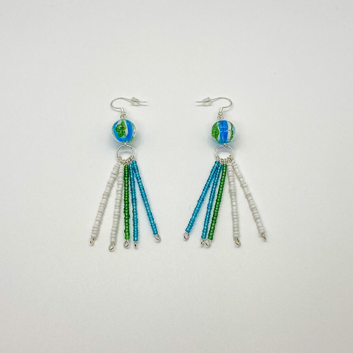 Floral Tassel Earrings