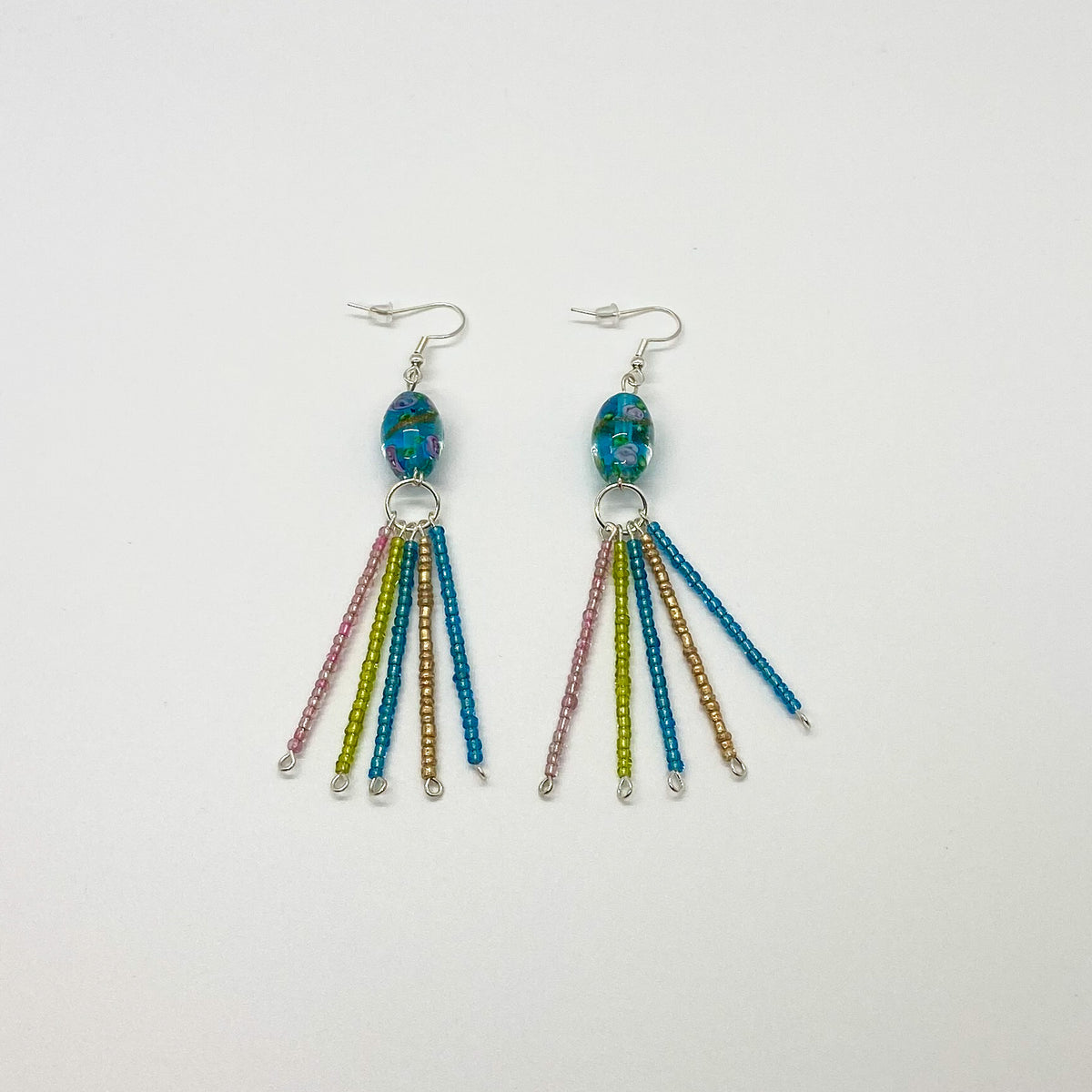 Floral Tassel Earrings