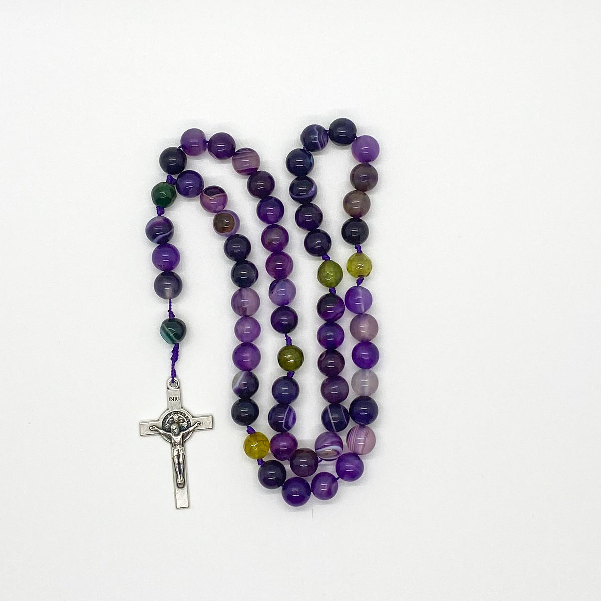 Purple and Green Agate