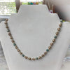 Brown and Blue Pearl Necklace