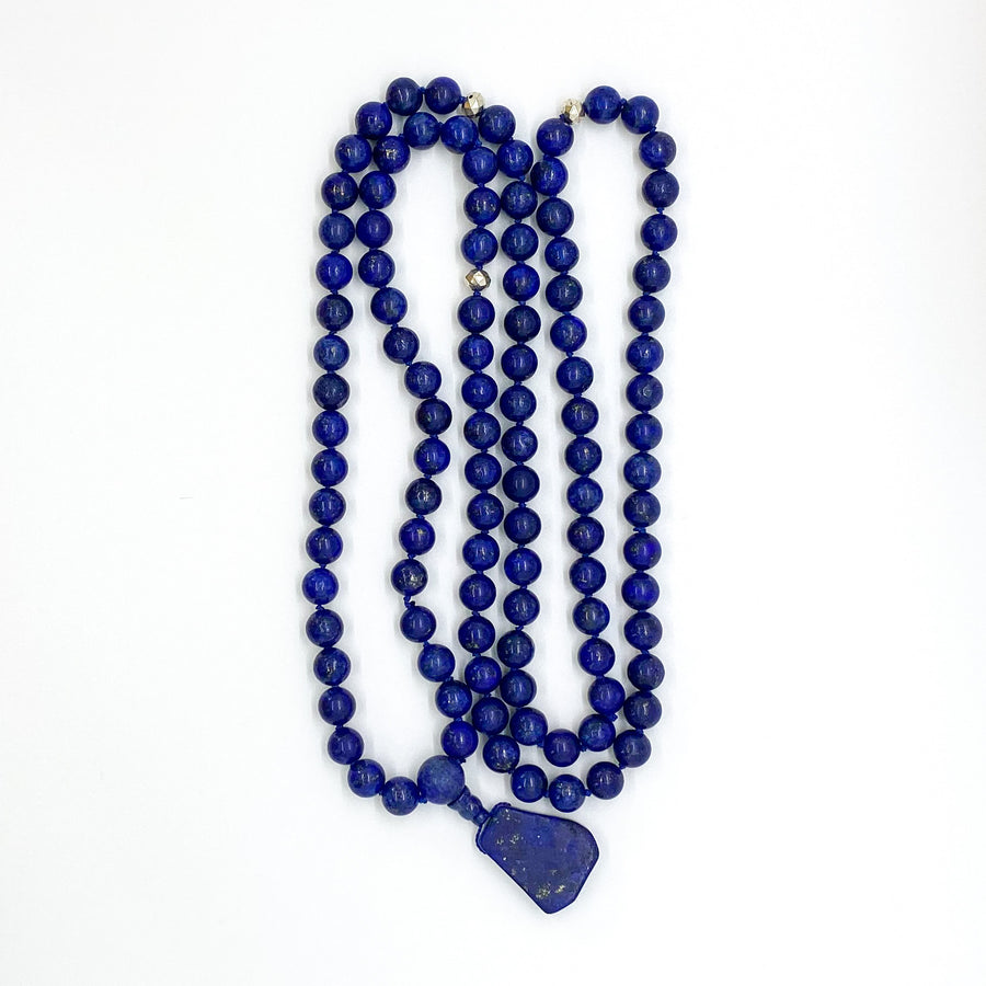 Lapis Mala Necklace