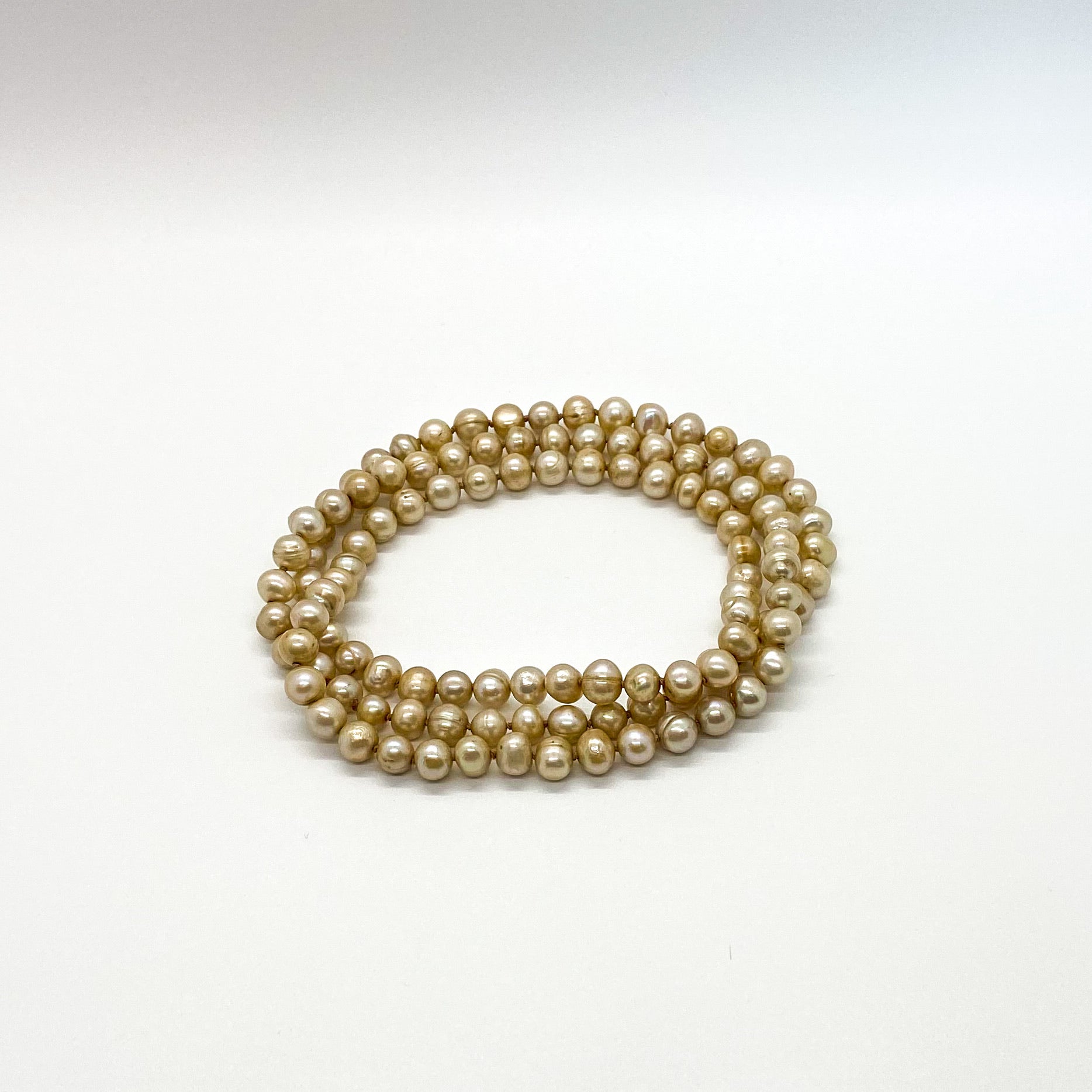 31” Beige Pearl Necklace