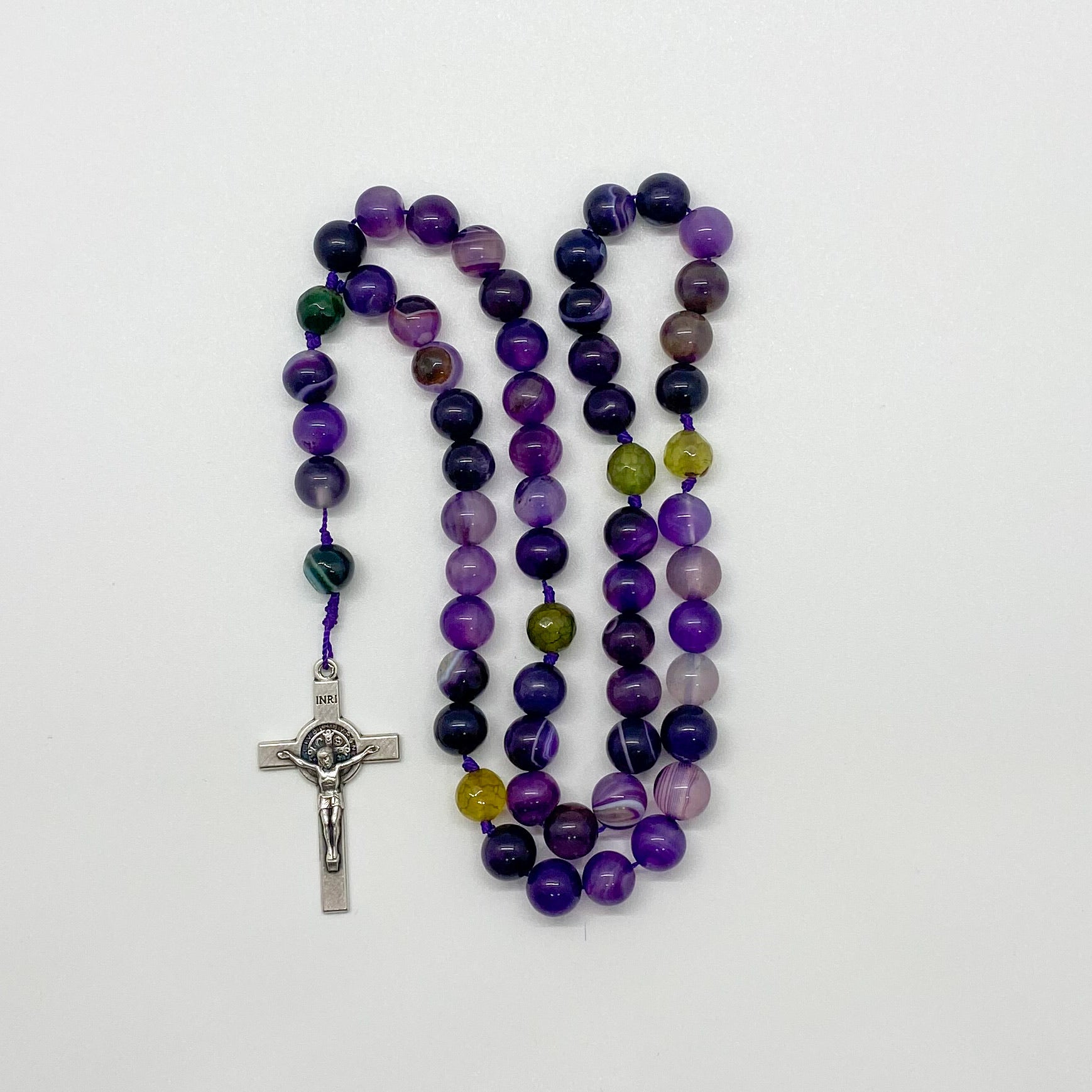 Purple and Green Agate