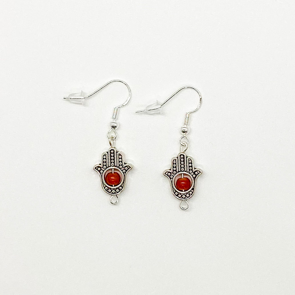 Metal Hamsas with accent beads