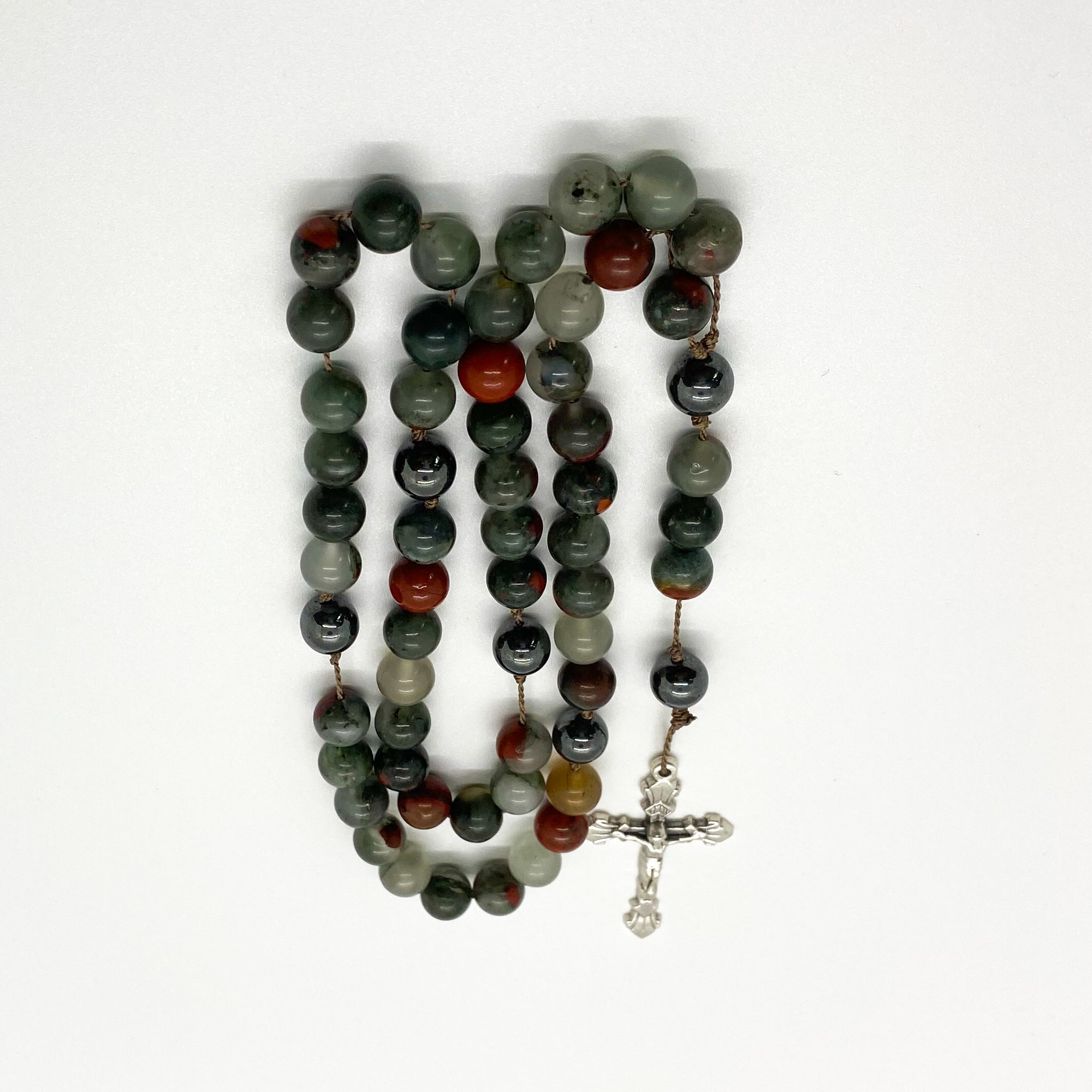 Bloodstone and Hematite Rosary